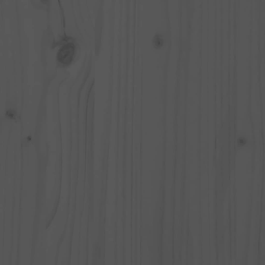 vidaXL Hagebarsett 5 deler grå heltre furu