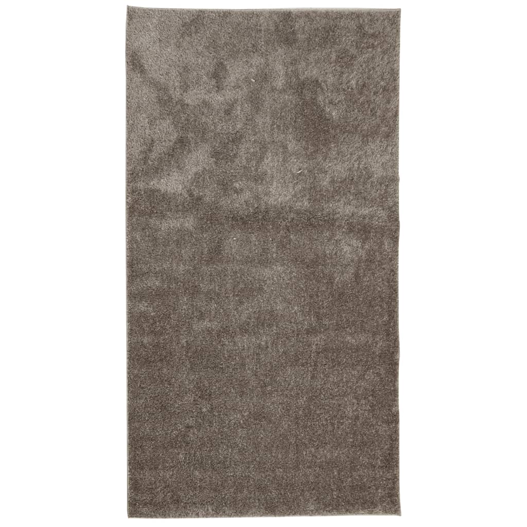 vidaXL Teppe ISTAN med lang luv skinnende utseende grå 80x150 cm