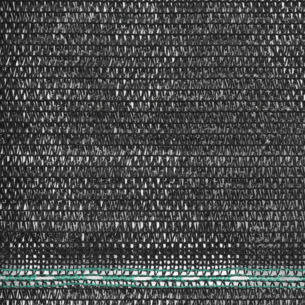 vidaXL Tennisskjerm HDPE 1,4x25 m svart