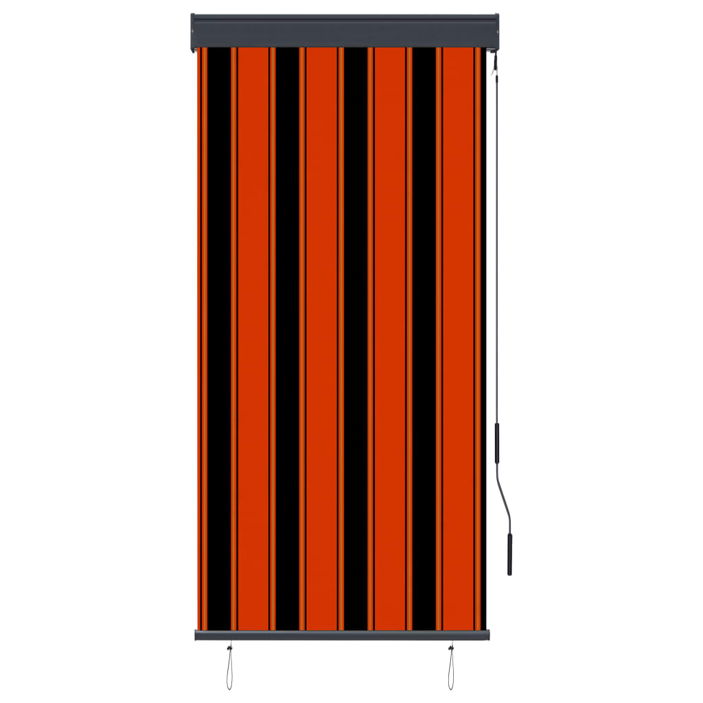 vidaXL Utendørs rullegardin 80x250 cm oransje og brun