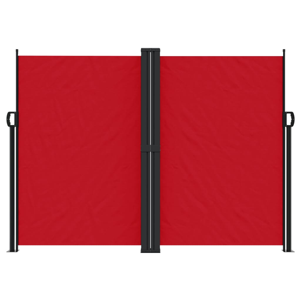vidaXL Uttrekkbar sidemarkise 180x1000 cm rød