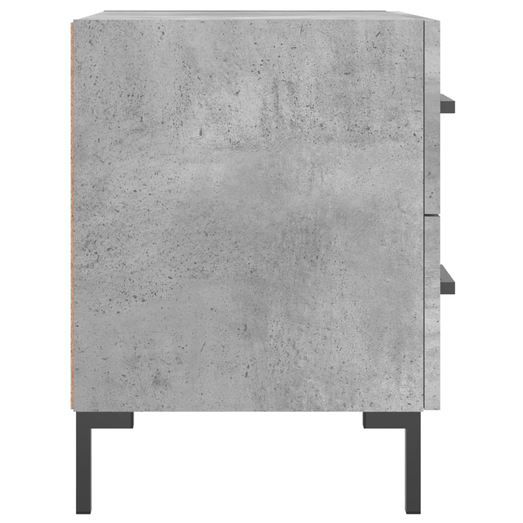 vidaXL Nattbord betonggrå 40x35x47,5 cm konstruert tre