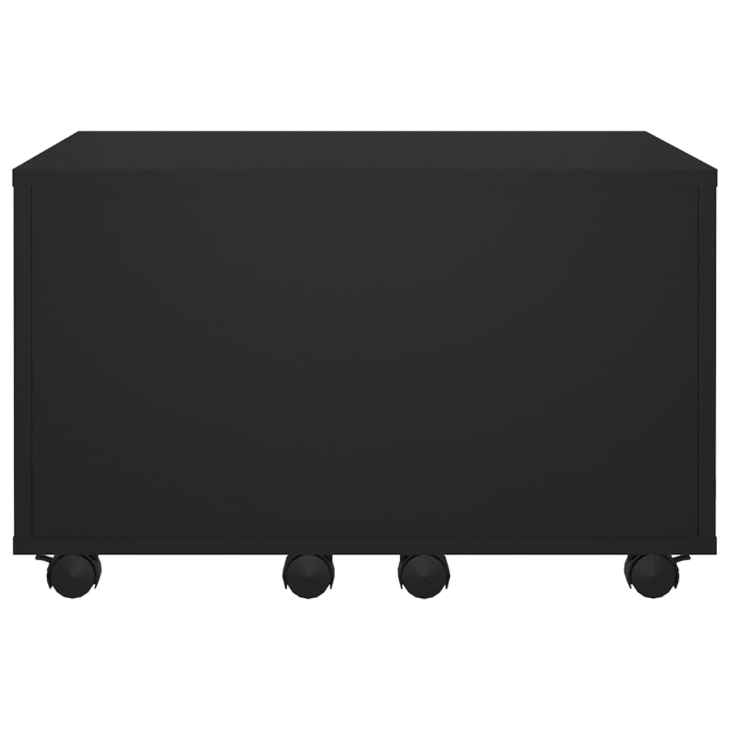 vidaXL Salongbord svart 60x60x38 cm sponplate