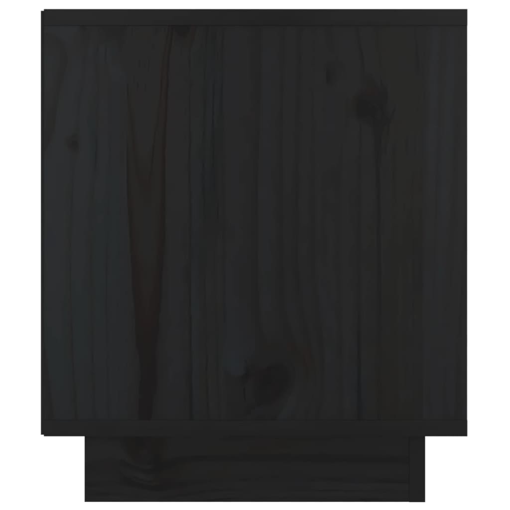 vidaXL Nattbord svart 40x34x40 cm heltre furu