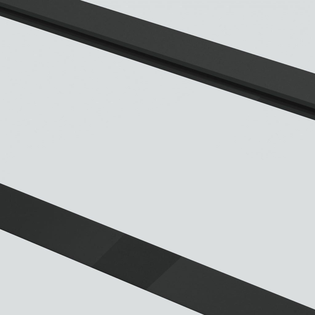 vidaXL Skyvedør ESG-glass og aluminium 102x205 cm svart