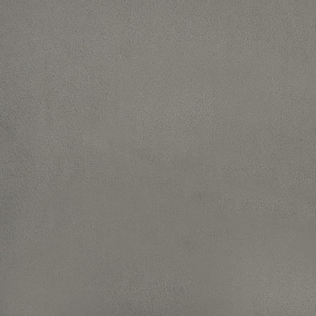 vidaXL Sengeramme boksfjær hvit 90x190 cm Single fløyel