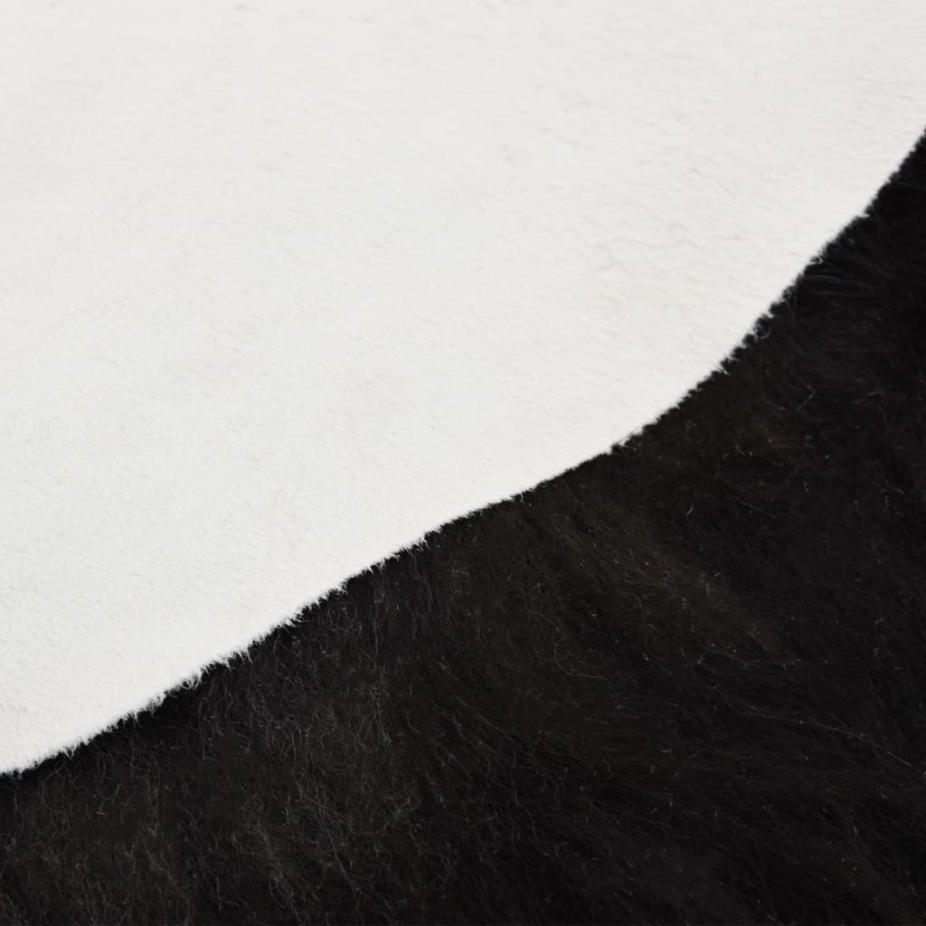 vidaXL Stoltrekk i islandsk saueskinn svart 70x110 cm