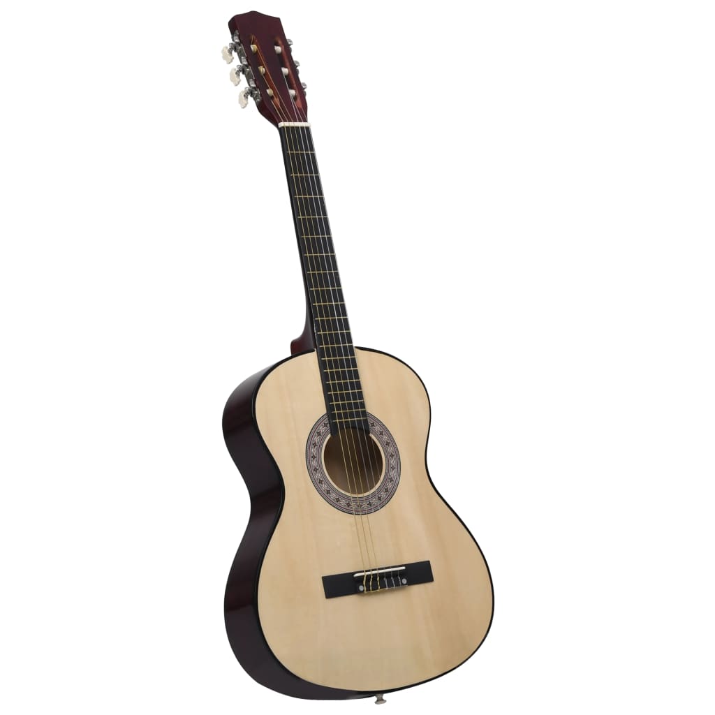 vidaXL Klassisk gitar sett for barn og nybegynnere 8 deler 3/4 36"
