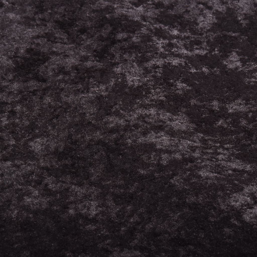 vidaXL Vaskbart teppe 120x180 cm antrasitt sklisikker