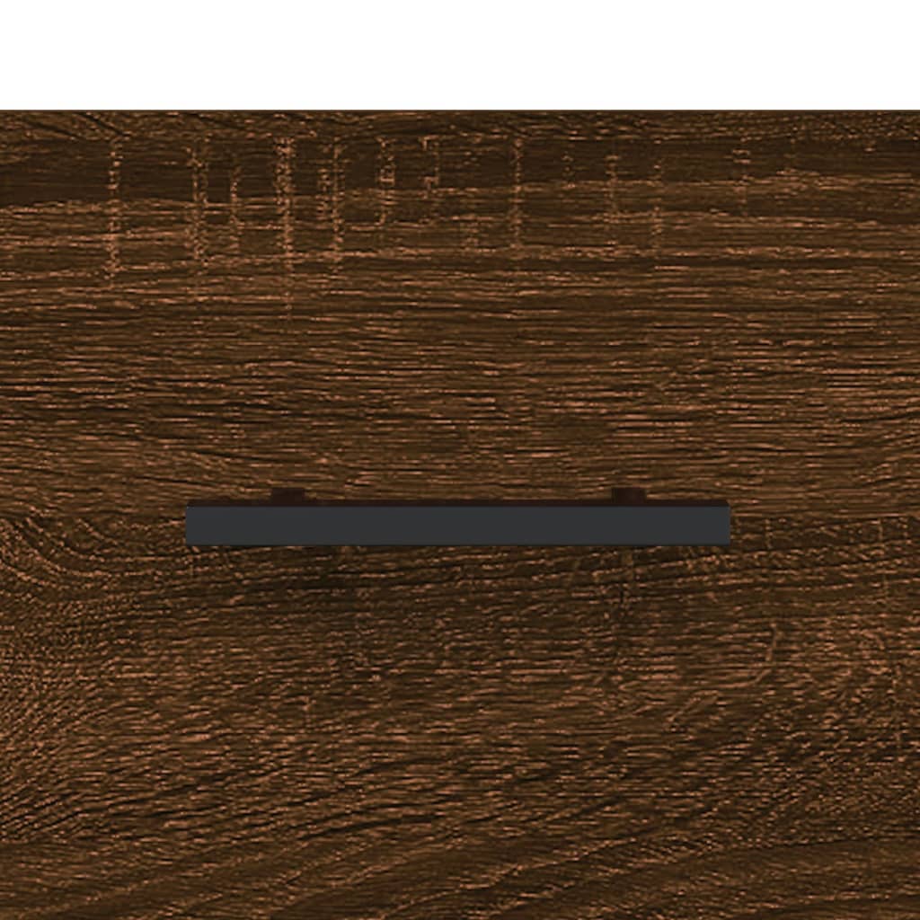 vidaXL Veggmontert nattbord brun eik 35x35x20 cm