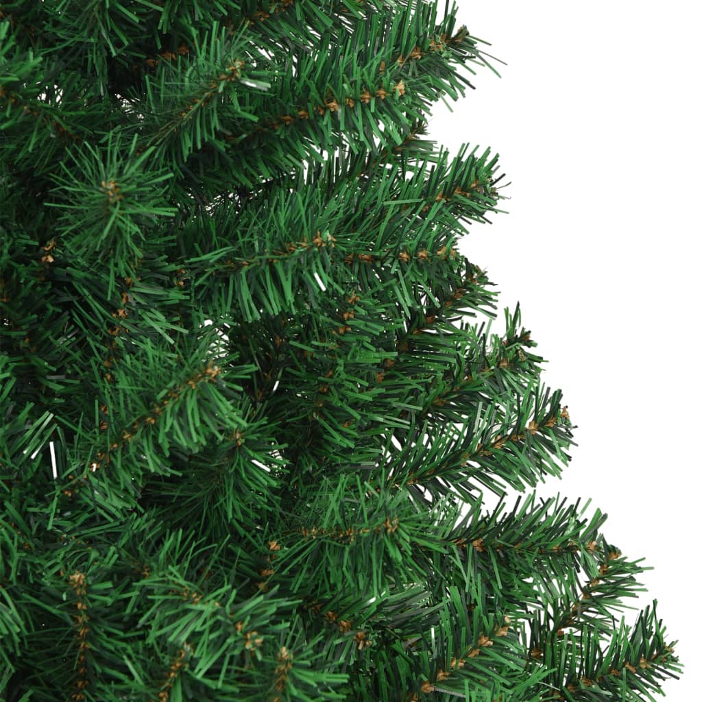 vidaXL Kunstig juletre med tykke grener grønn 180 cm PVC