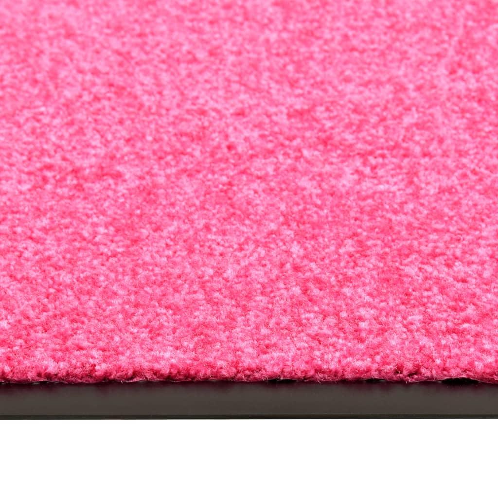 vidaXL Dørmatte vaskbar rosa 120x180 cm