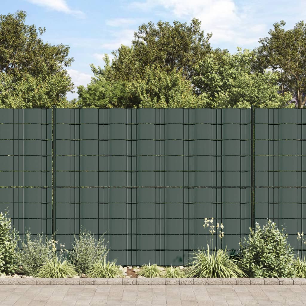 vidaXL Hageskjerm PVC 70x0,19 m grønn