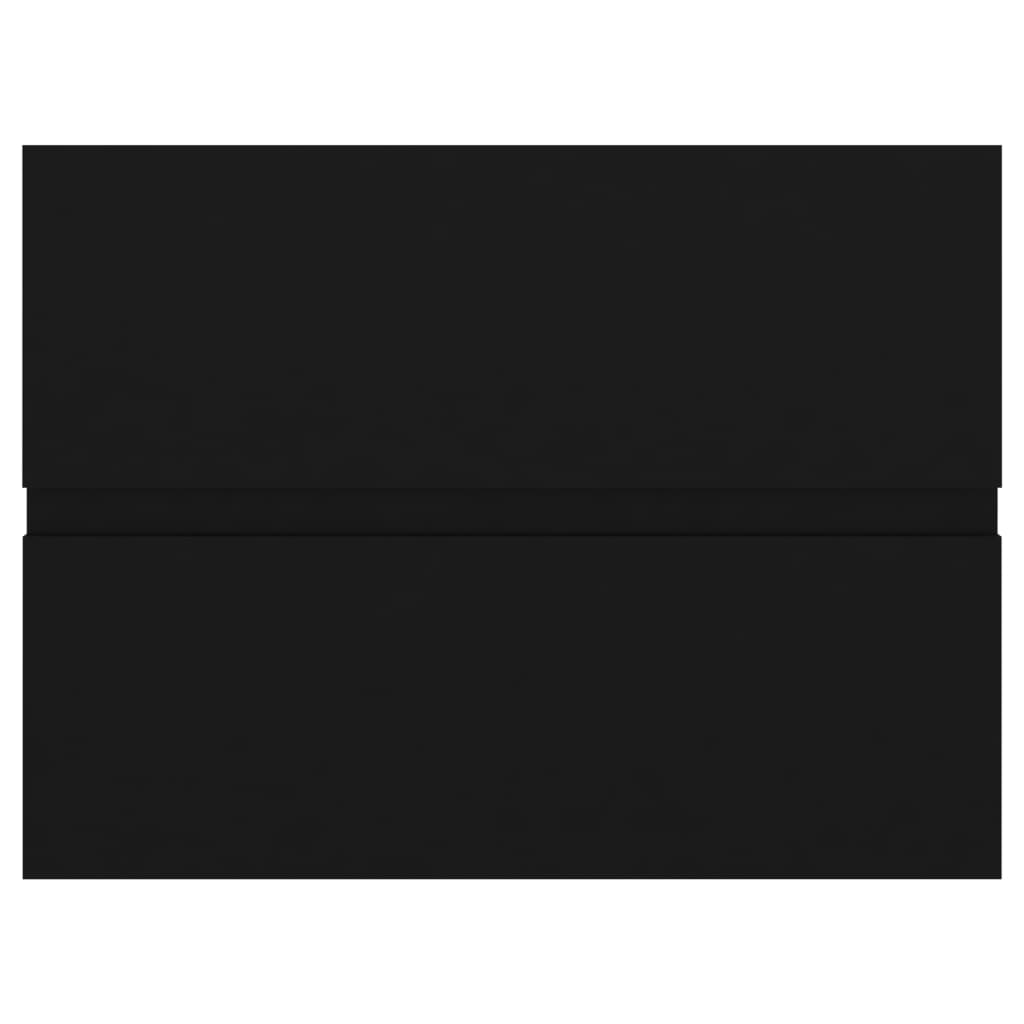 vidaXL Servantskap svart 60x38,5x45 cm sponplate