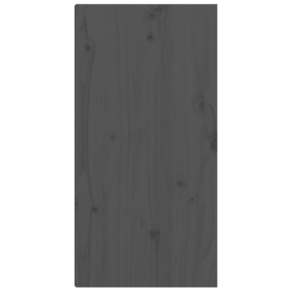 vidaXL Veggskap grå 30x30x60 cm heltre furu