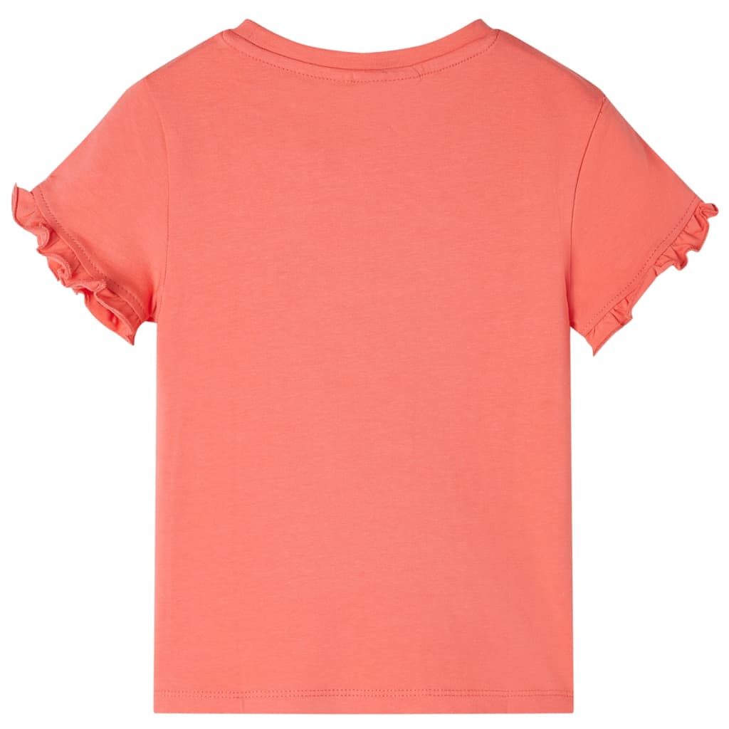 T-skjorte for barn med korte ermer korall 92
