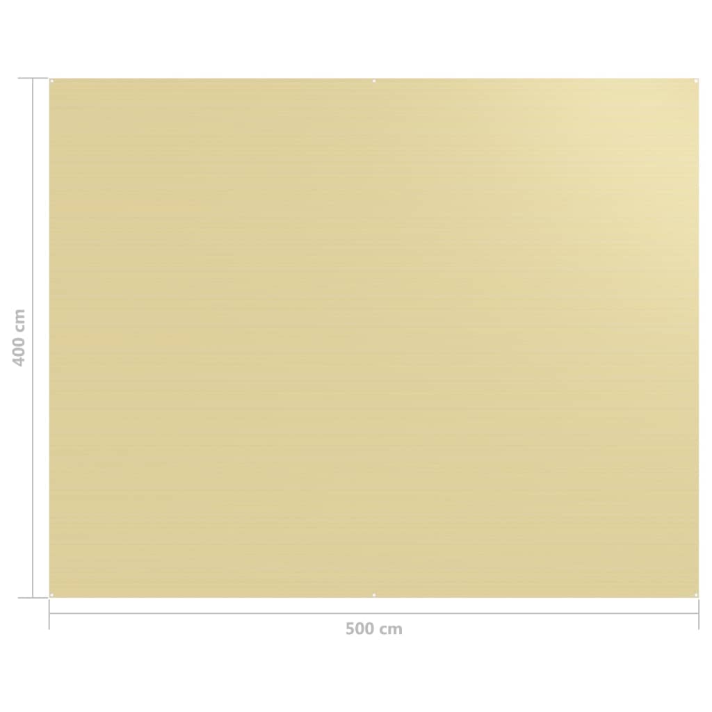 vidaXL Teltteppe 400x500 cm beige