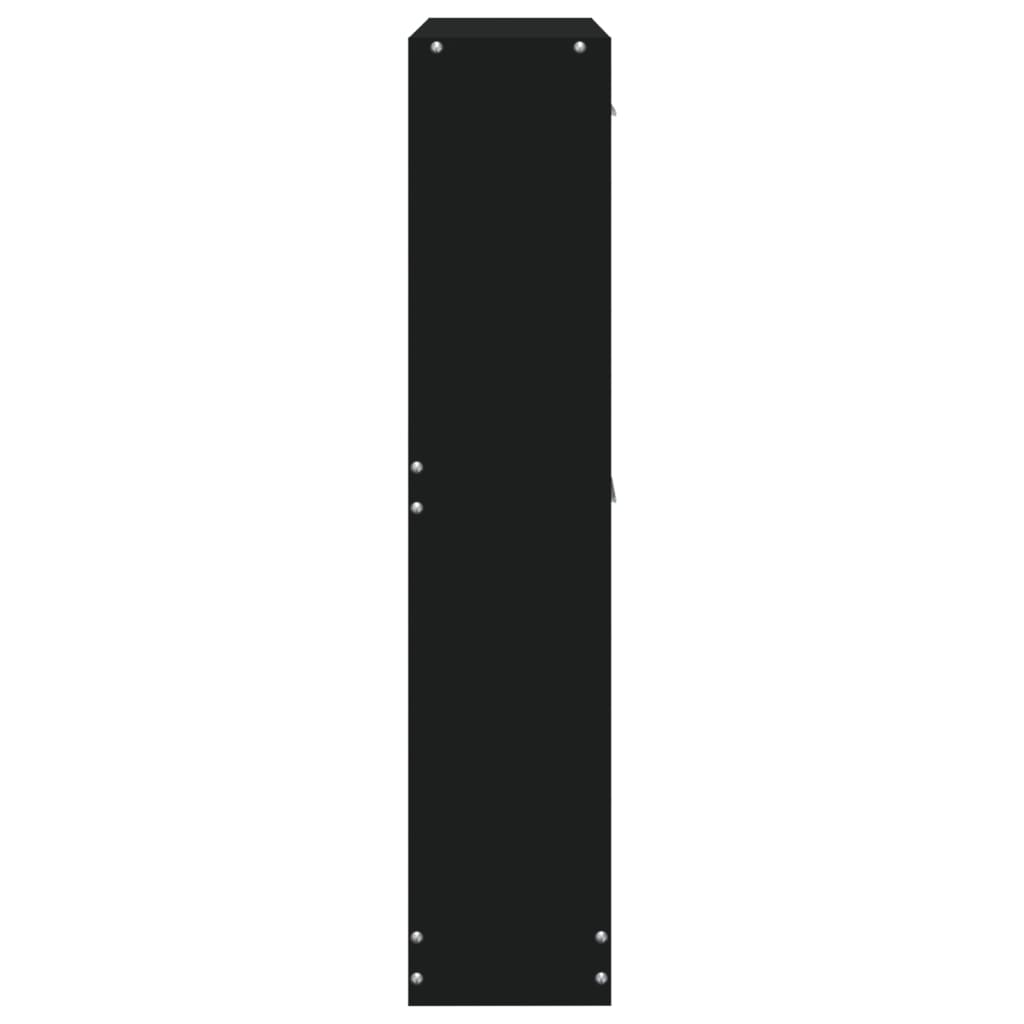 vidaXL Skoskap svart 59x17x81 cm konstruert tre
