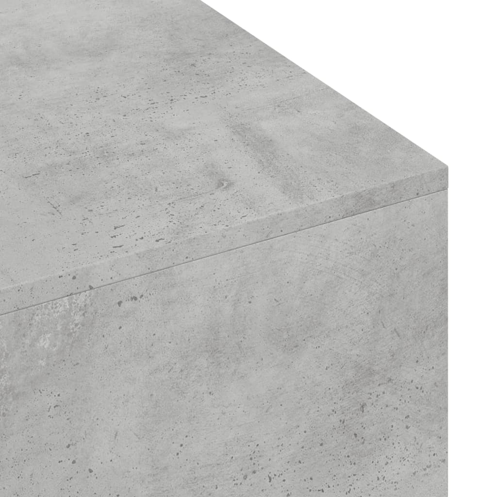 vidaXL Salongbord betonggrå 100x49,5x31 cm konstruert tre
