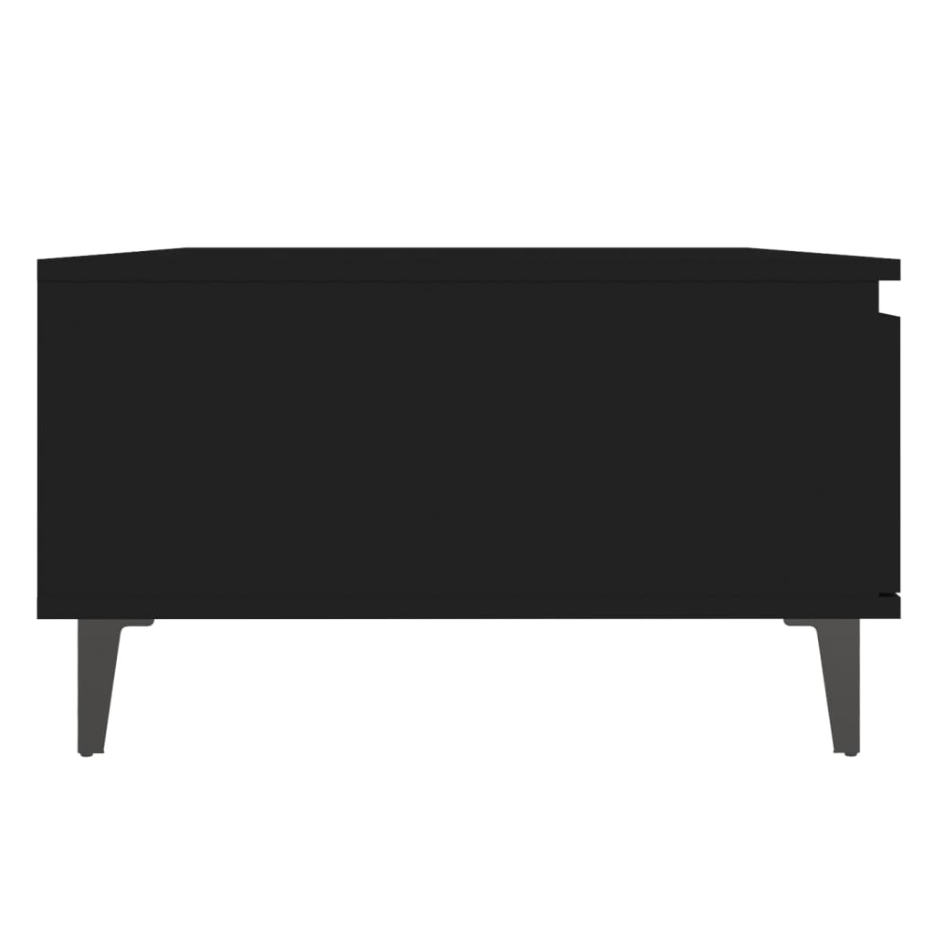 vidaXL Salongbord svart 90x60x35 cm sponplate