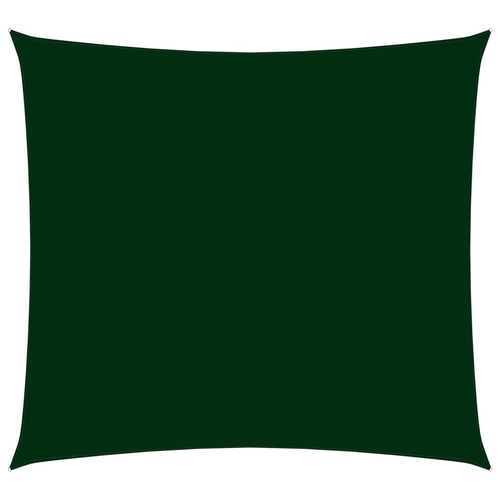 vidaXL Solseil oxfordstoff firkantet 7x7 m mørkegrønn