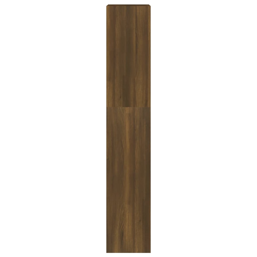 vidaXL Bokhylle/romdeler brun eik 40x30x166 cm