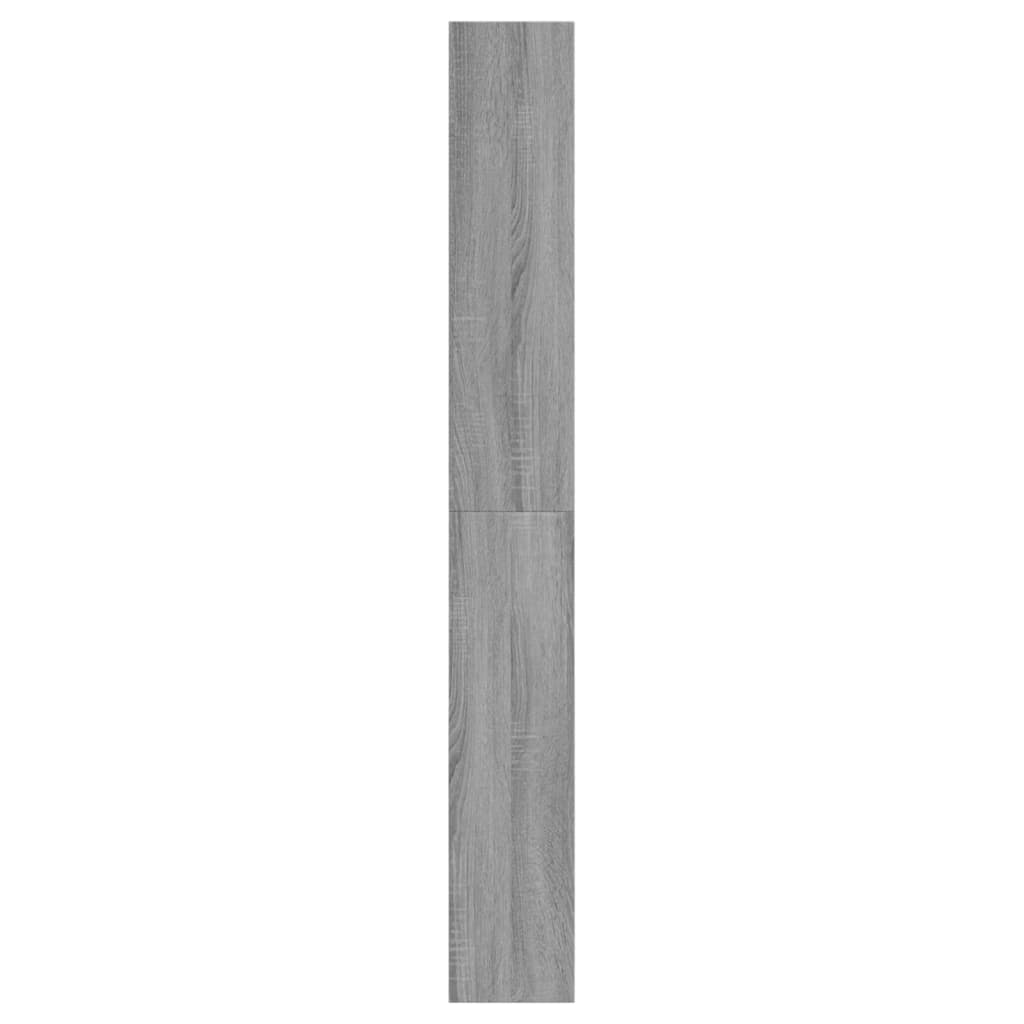 vidaXL Skoskap grå sonoma 60x21x163,5 cm konstruert tre