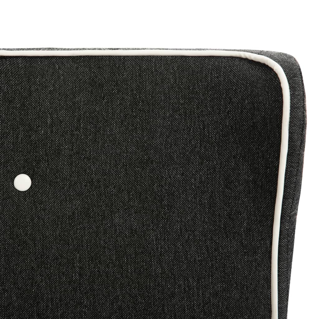 280698 vidaXL Bed Frame Dark Grey Burlap 135x190 cm (UK/NO/IE/FI/DE/FR/NL only)