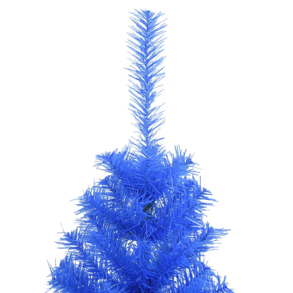 vidaXL Kunstig juletre med stativ blå 120 cm PVC