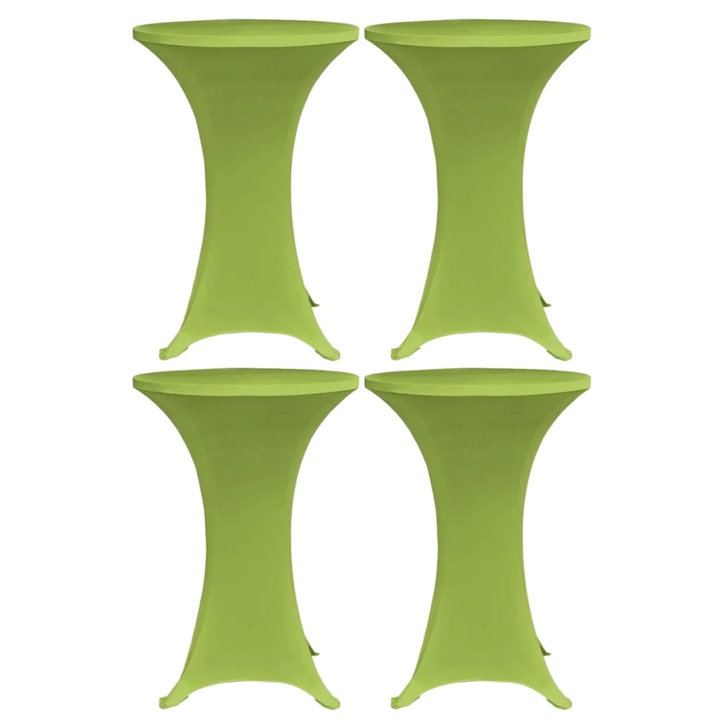vidaXL Elastisk bordduk 4 stk 70 cm grønn