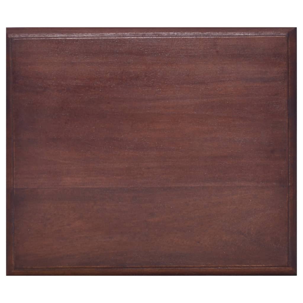 vidaXL Nattbord klassisk brun 35x30x60 cm heltre mahogni