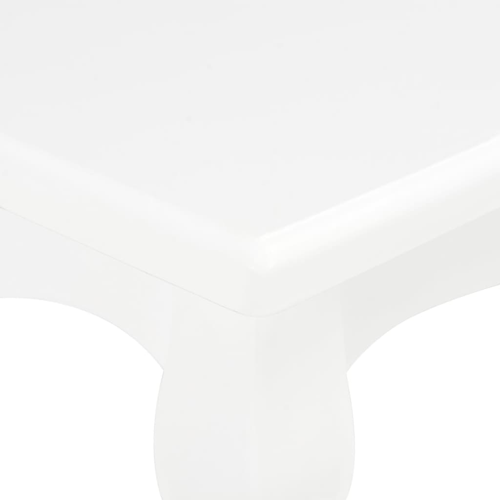 vidaXL Salongbord hvit 110x60x40 cm heltre furu