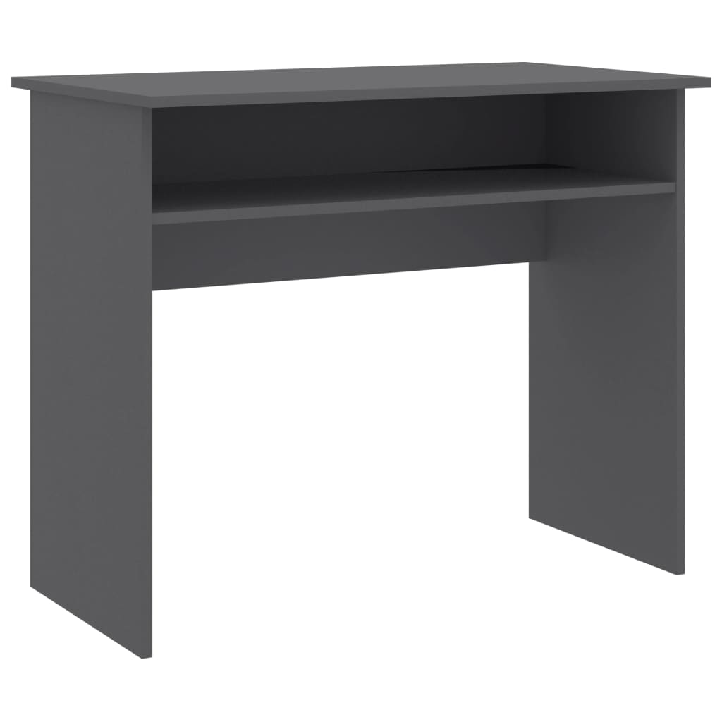 vidaXL Skrivebord grå 90x50x74 cm sponplate