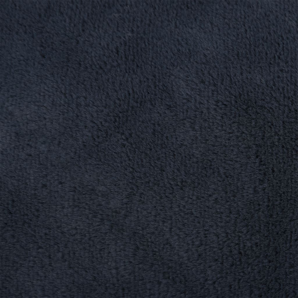 vidaXL Hundeseng mørkegrå 85,5x70x23 cm fleece med linutseende
