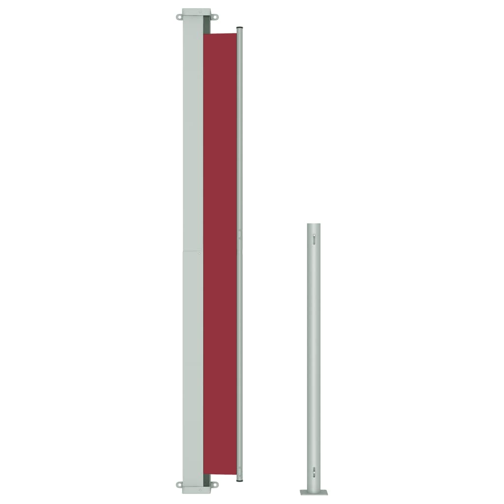 vidaXL Uttrekkbar sidemarkise 180x300 cm rød