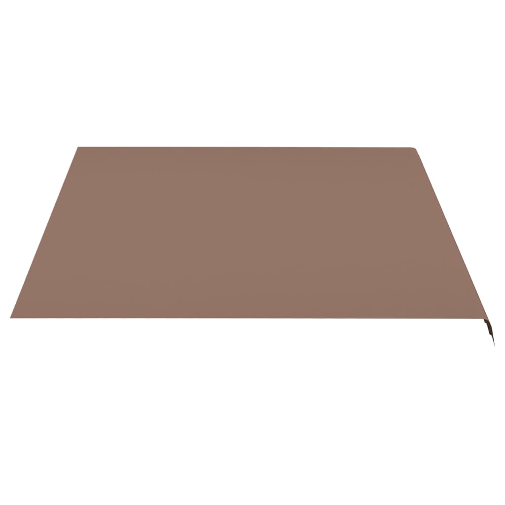 vidaXL Erstatningsduk for markise brun 4,5x3,5 m