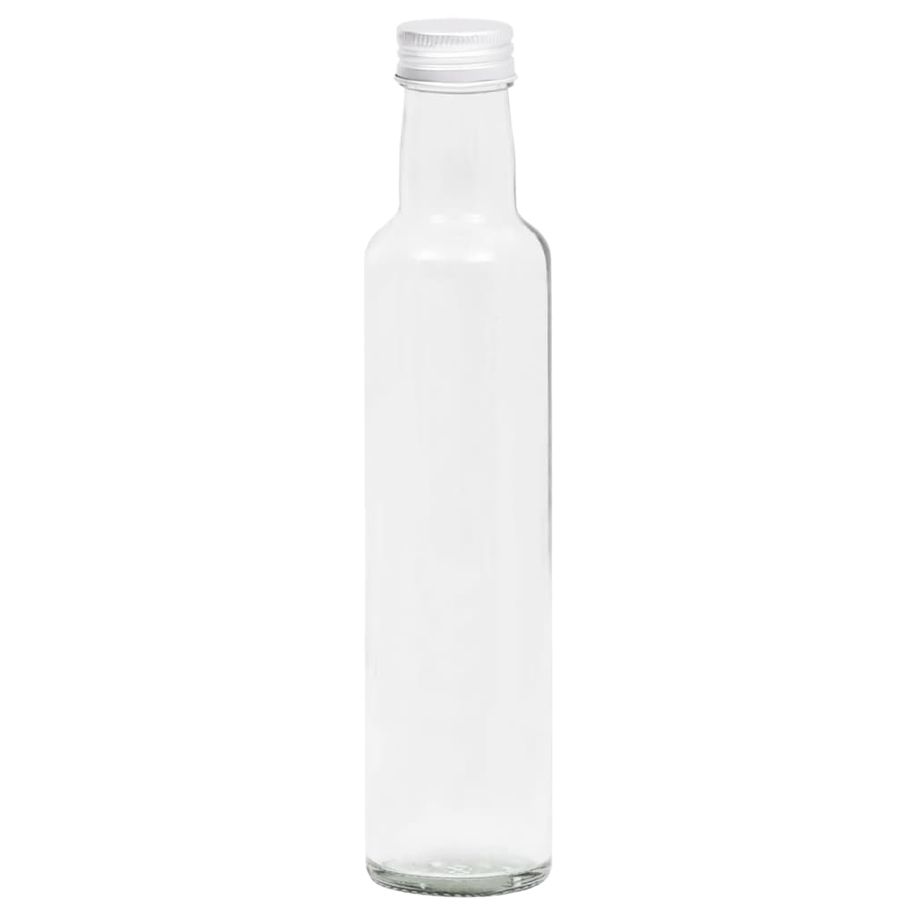vidaXL Små glassflasker 260 ml med skrulokk 10 stk