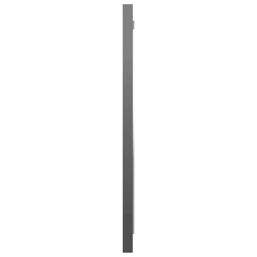 vidaXL Baderomsmøbler 2 stk høyglans grå sponplate