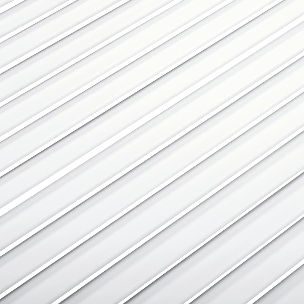 vidaXL Skapdør lamelldesign hvit 99,3x49,4 cm heltre furu
