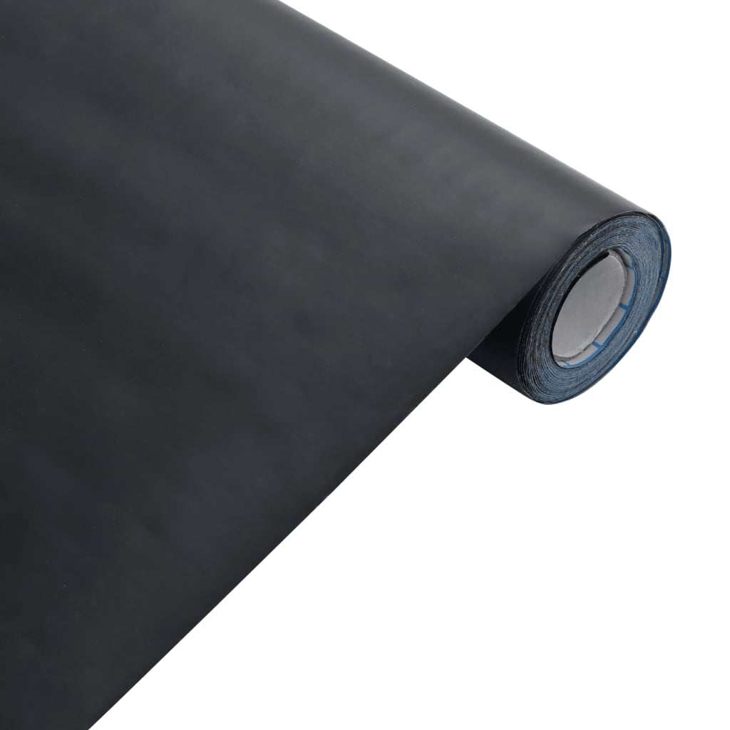 vidaXL Møbelklistremerke selvklebende matt svart 90x500 cm PVC