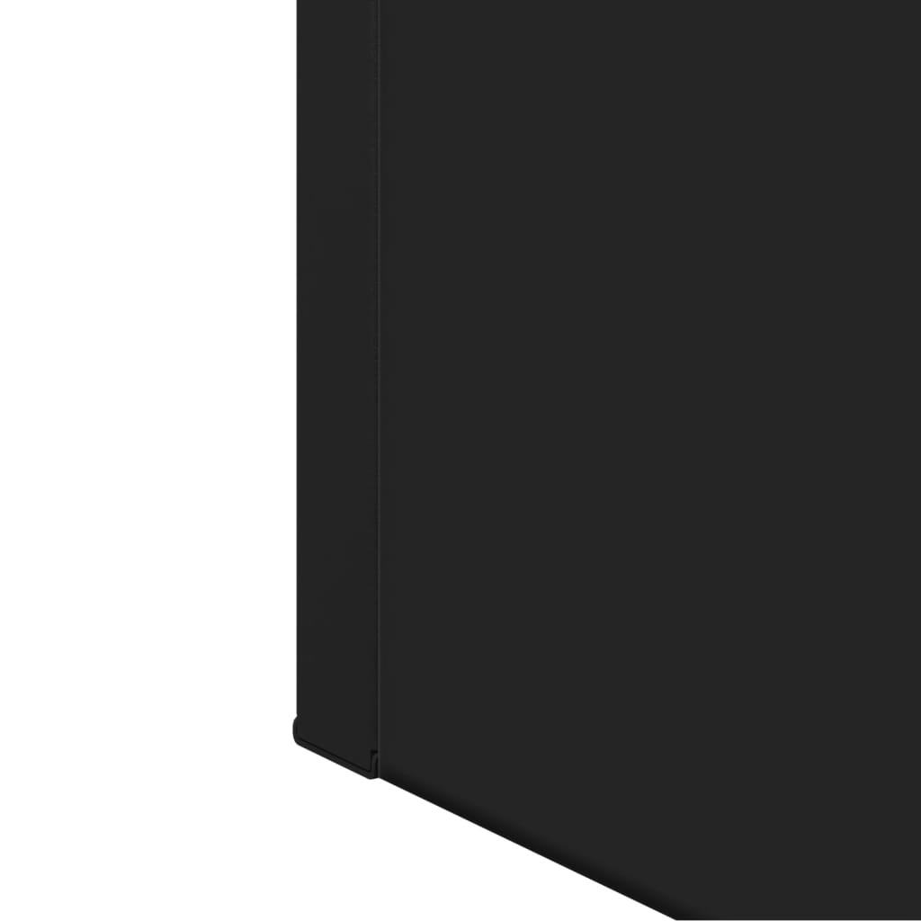 vidaXL Speilskap til baderom svart 60x16x60 cm sponplate