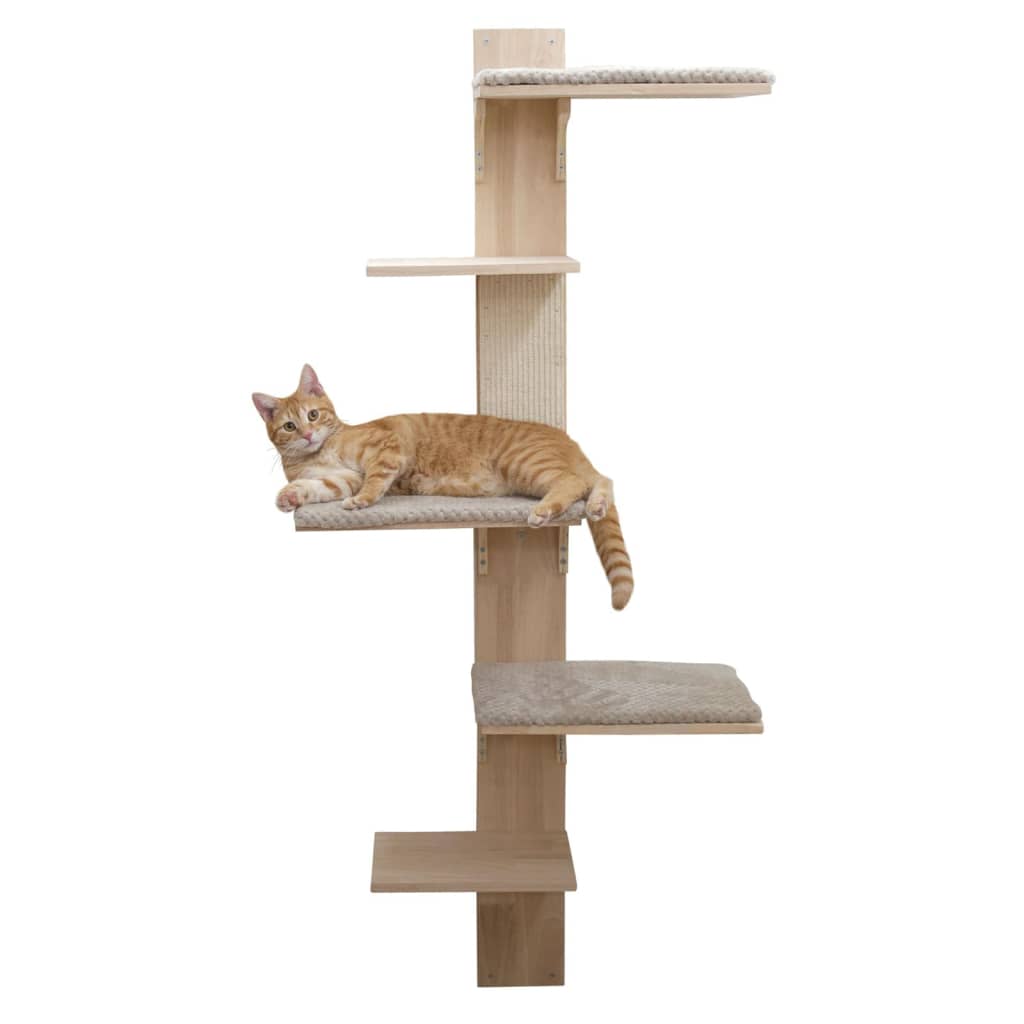 Kerbl Klorestolpe for katter Timber Wall 150 cm naturlig og gråbrun