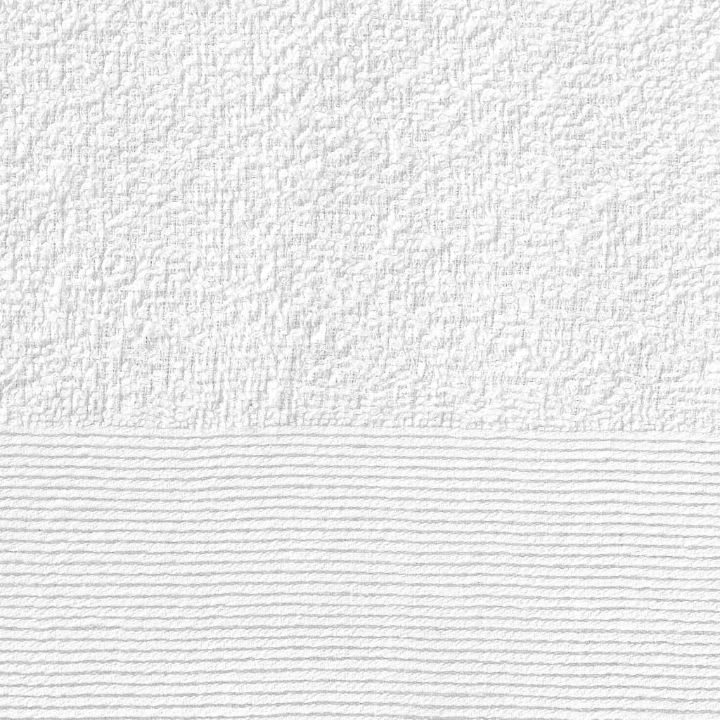 vidaXL Badehåndklær 25 stk bomull 350 g/m² 100x150 cm hvit