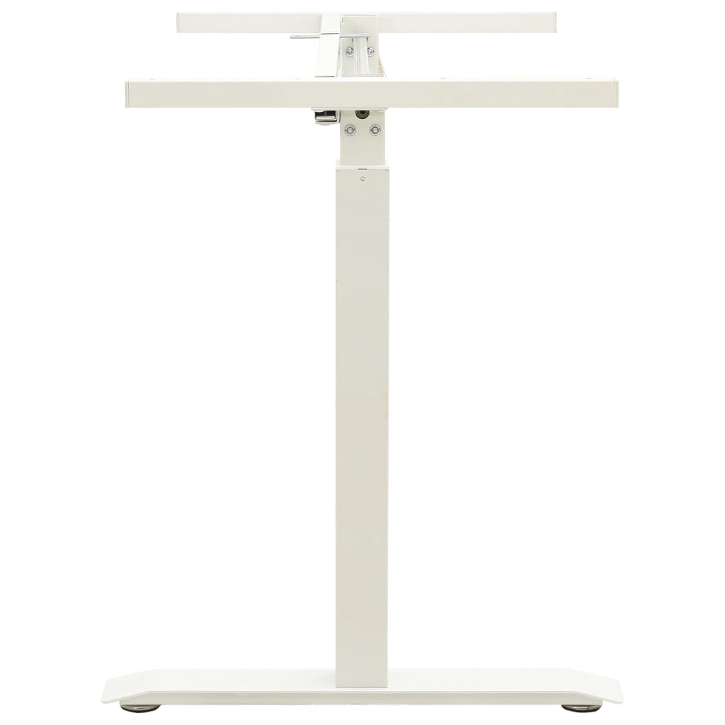 vidaXL Understell til sitte-/ståbord manuell høydejustering hvit