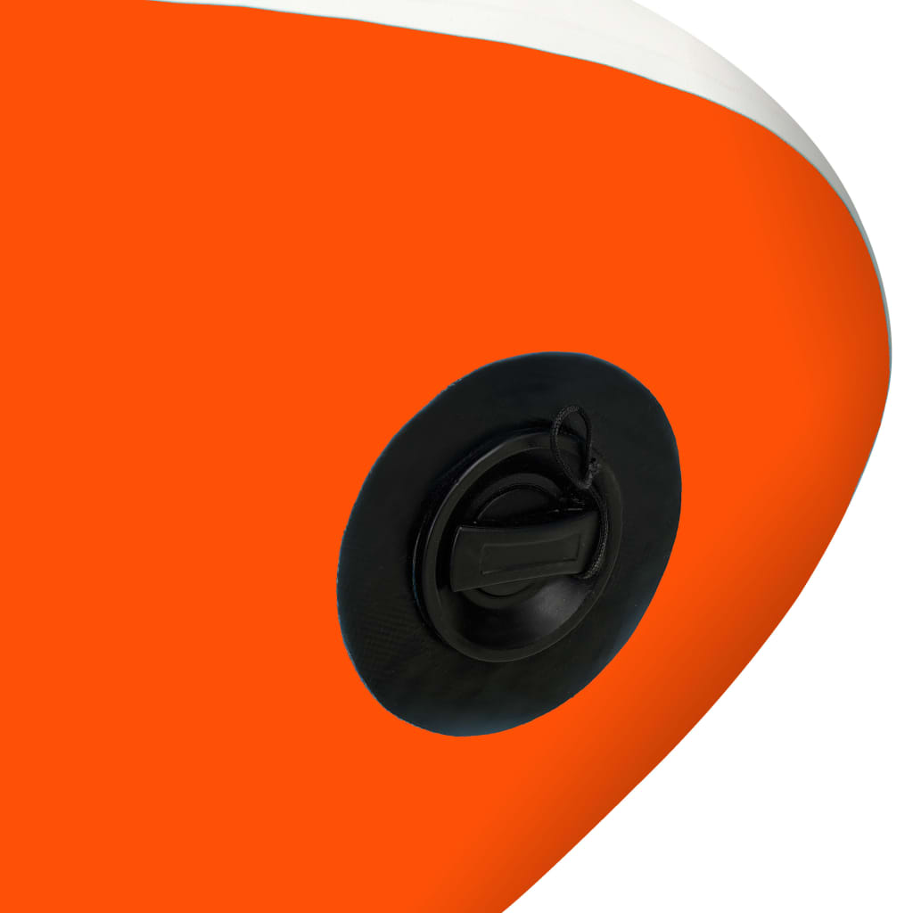 vidaXL Oppblåsbart padlebrettsett 320x76x15 cm oransje