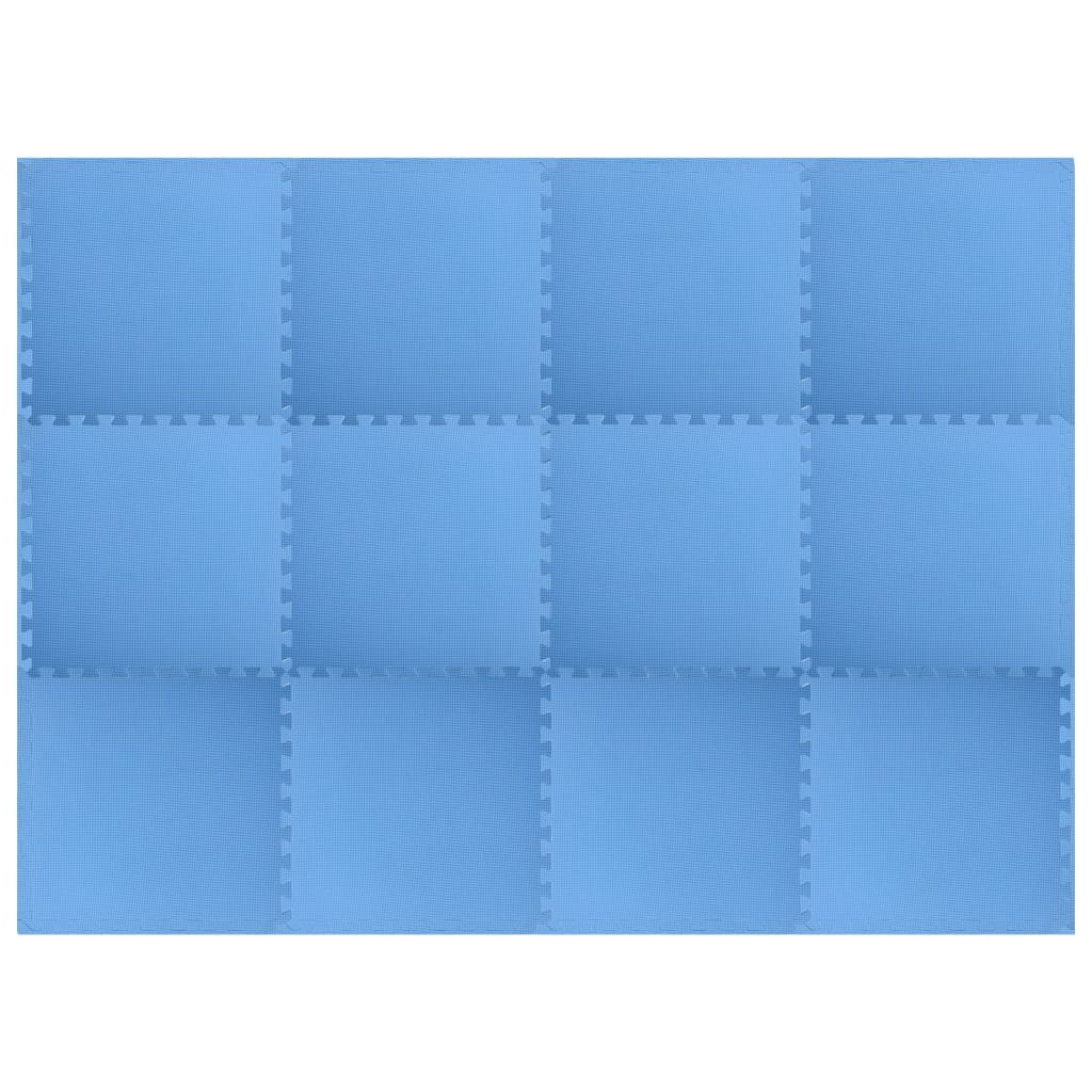 vidaXL Gulvmatter 12 stk 4,32 ㎡ EVA-skum blå