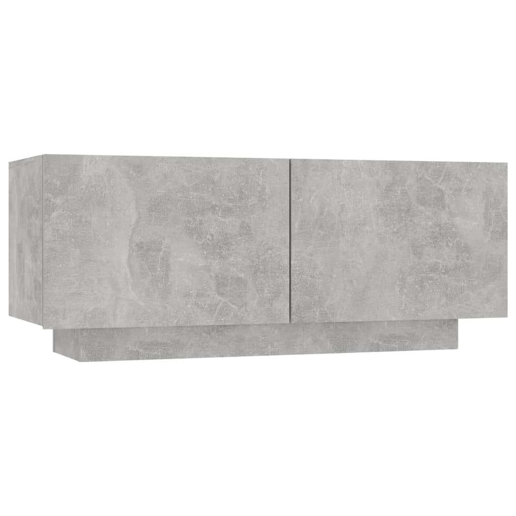 vidaXL TV-benk betonggrå 100x35x40 cm sponplate