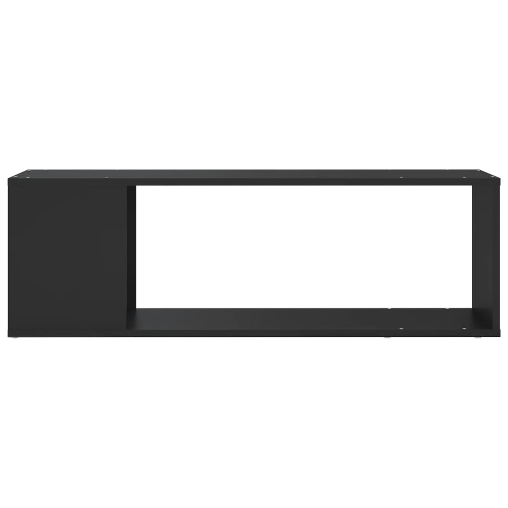 vidaXL TV-benk svart 100x24x32 cm sponplate