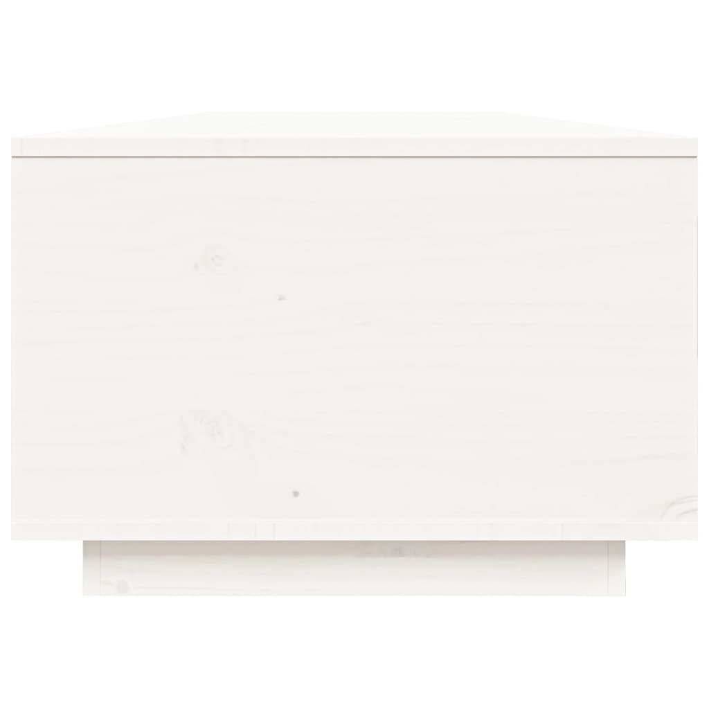 vidaXL Salongbord hvit 80x50x35,5 cm heltre furu