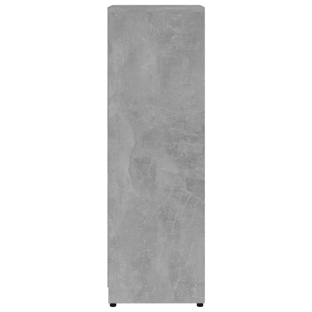 vidaXL Baderomsskap betonggrå 30x30x95 cm sponplate